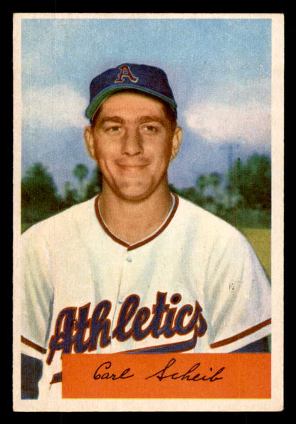 1954 Bowman Baseball #067 Carl Scheib A's EX-MT 559048