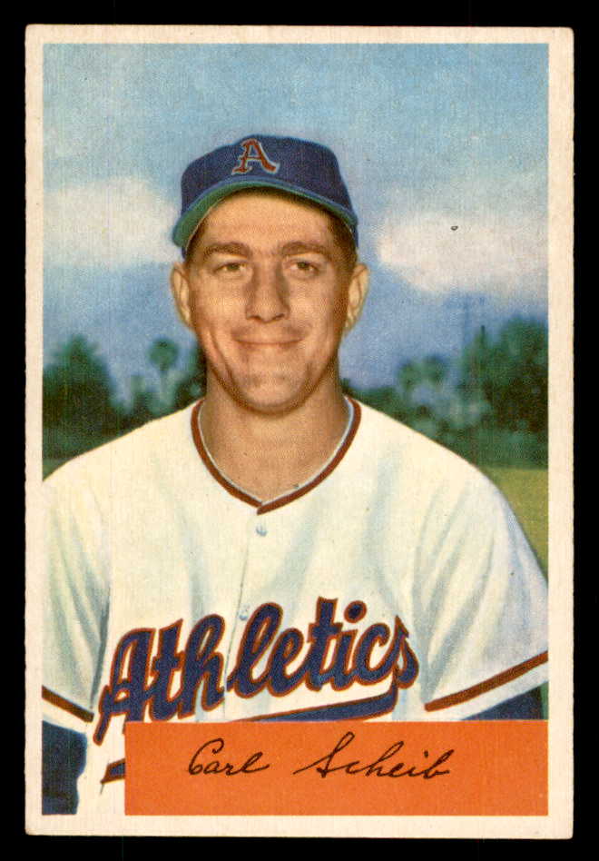 1954 Bowman Baseball #067 Carl Scheib A's EX-MT 559049
