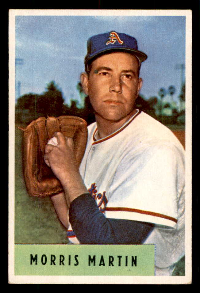 1954 Bowman Baseball #179 Morrie Martin A's EX-MT 559055