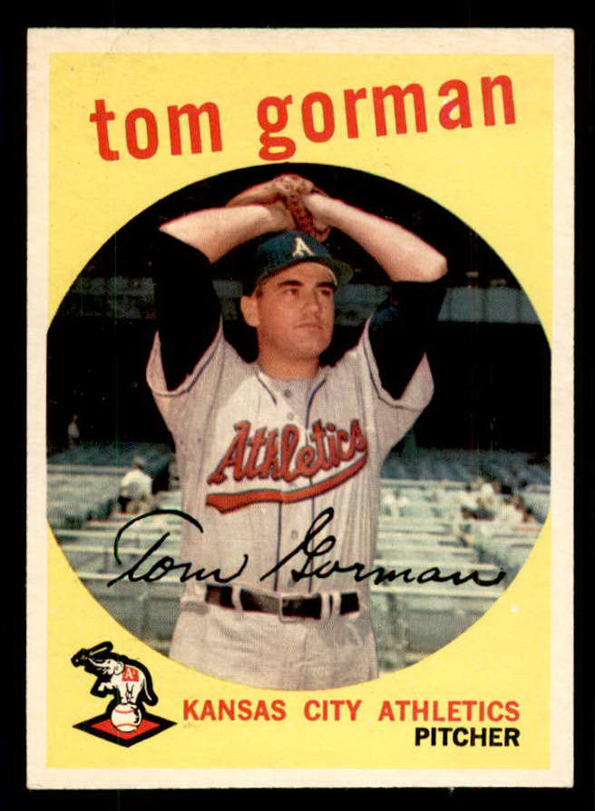 1959 Topps Baseball #449 Tom Gorman A's EX-MT 559062