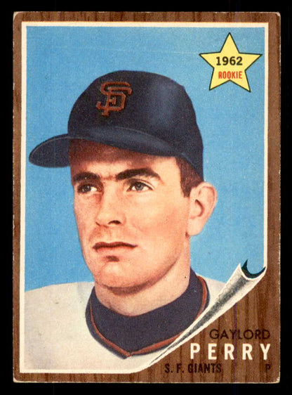 1962 Topps Baseball #199 Gaylord Perry Giants VG/VG-EX 559066