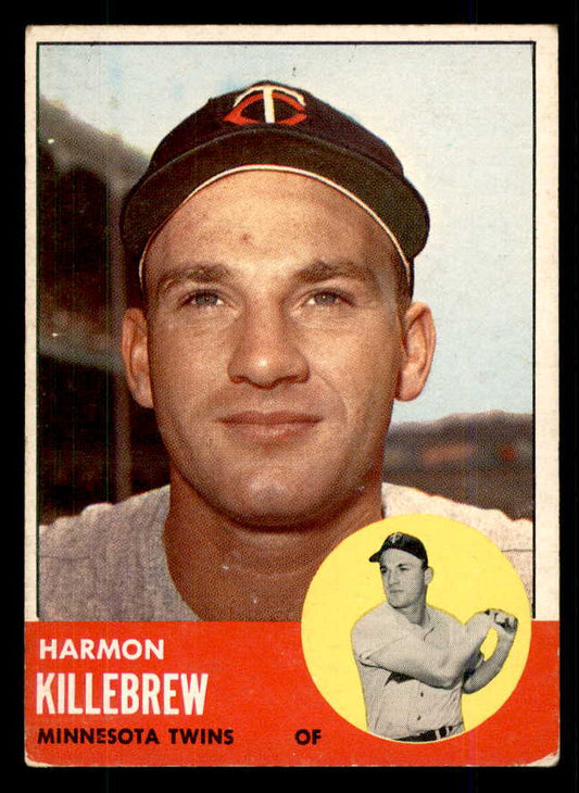 1963 Topps Baseball #500 Harmon Killebrew Twins VG 559068