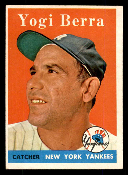 1958 Topps Baseball #370 Yogi Berra Yankees EX-MT 559080