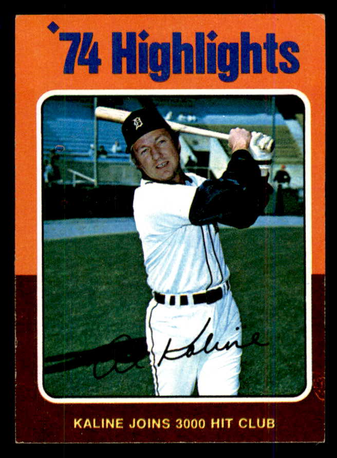 1975 Topps Baseball #004 Al Kaline HL Tigers EX 559084