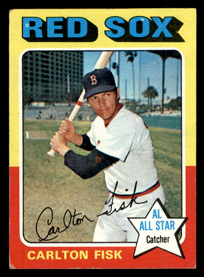 1975 Topps Baseball #080 Carlton Fisk Red Sox VG-EX 559086