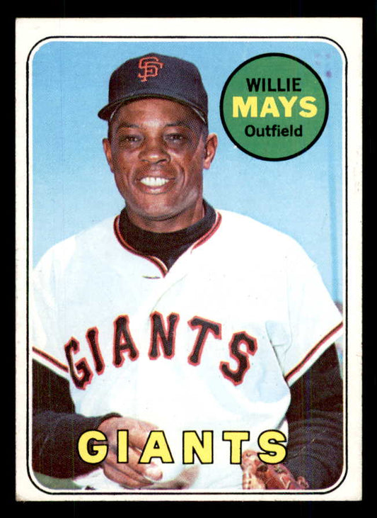 1969 Topps Baseball #190 Willie Mays Giants VG-EX 559096