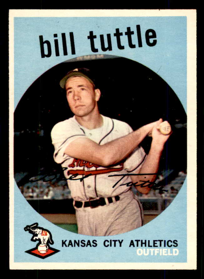 1959 Topps Baseball #459 Bill Tuttle A's EX-MT 559098
