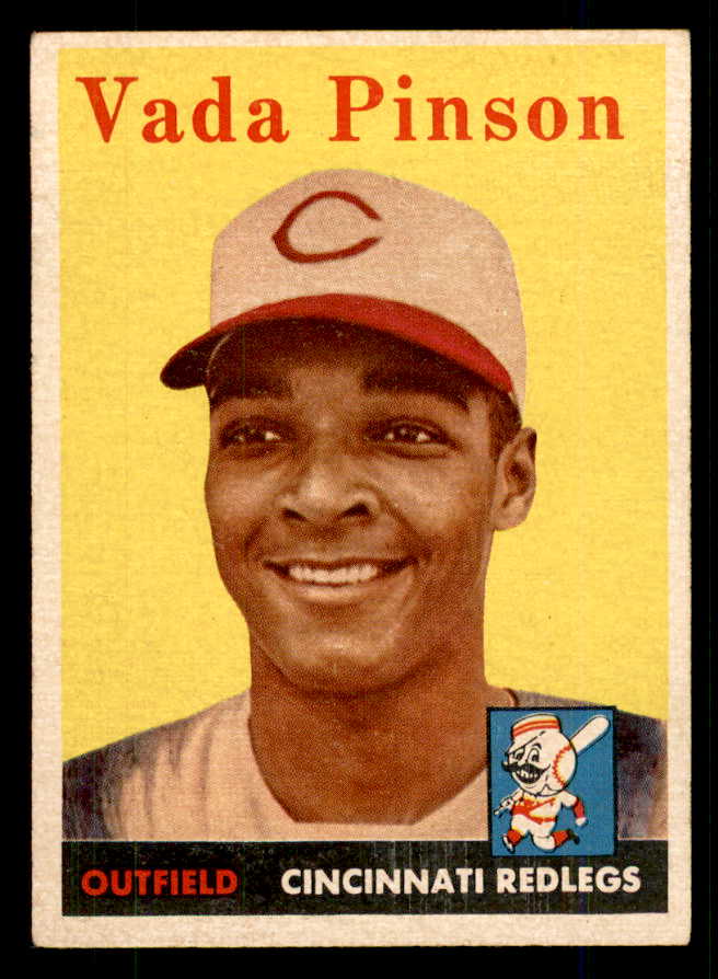 1958 Topps Baseball #420 Vada Pinson Reds EX+/EX-MT 559102