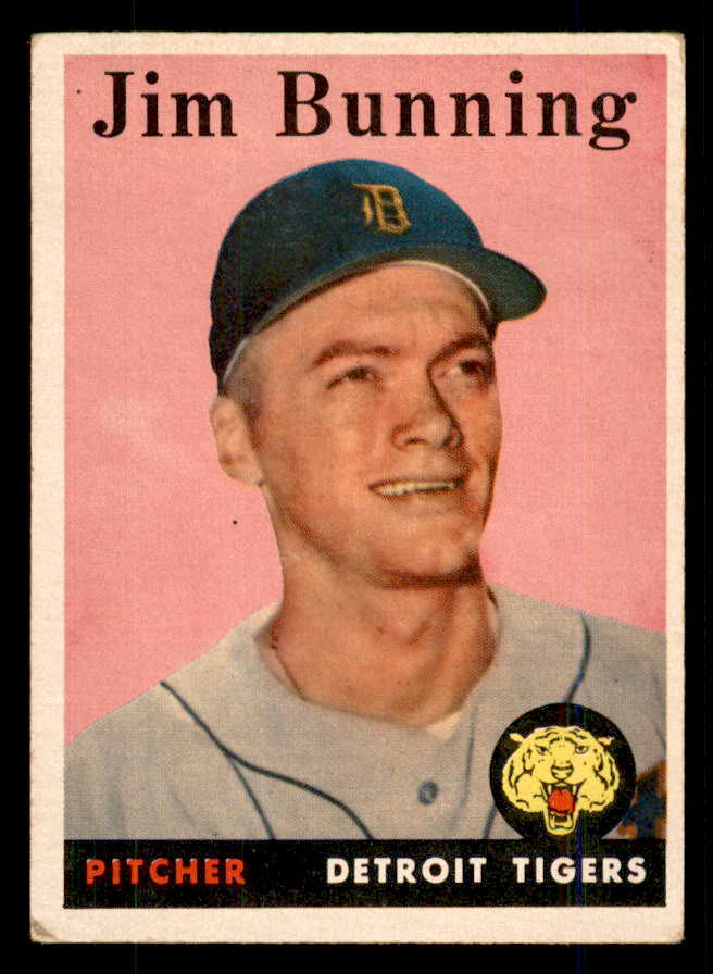 1958 Topps Baseball #115 Jim Bunning Tigers VG-EX 559104