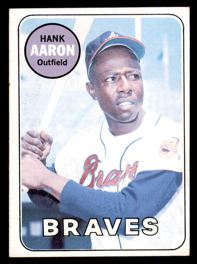 1969 Topps Baseball #100 Hank Aaron Braves VG-EX 559111