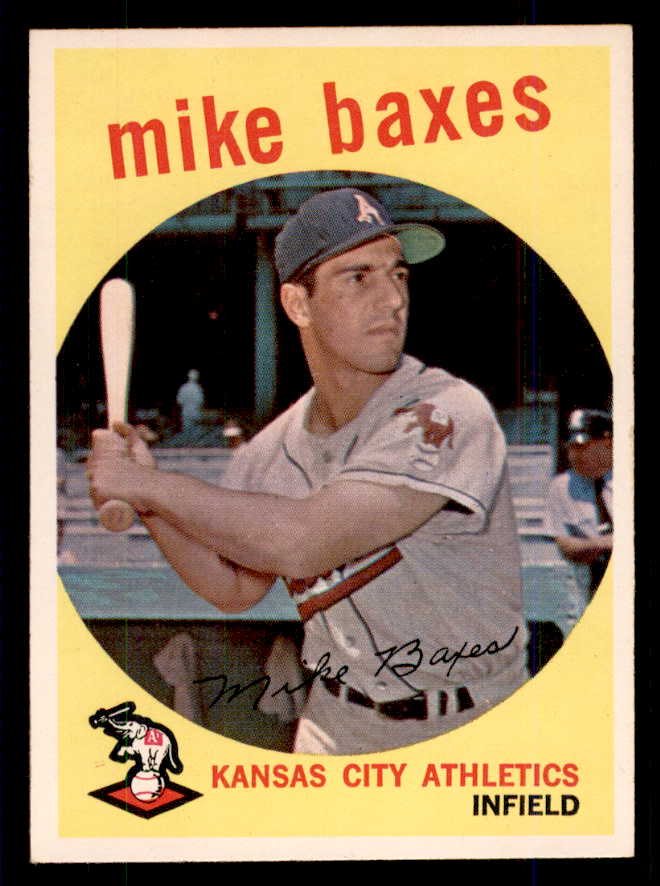 1959 Topps Baseball #381 Mike Baxes A's EX-MT/NR-MT 559137
