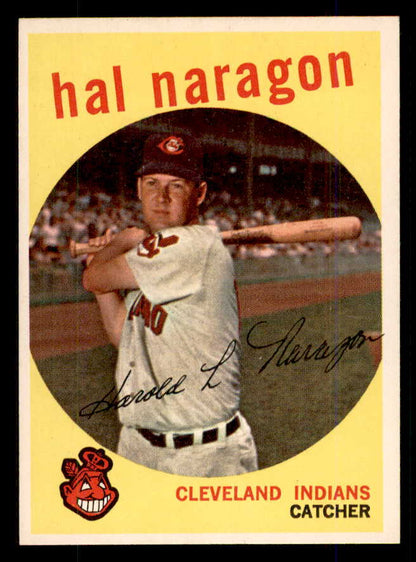 1959 Topps Baseball #376 Hal Naragon Indians EX-MT/NR-MT 559138