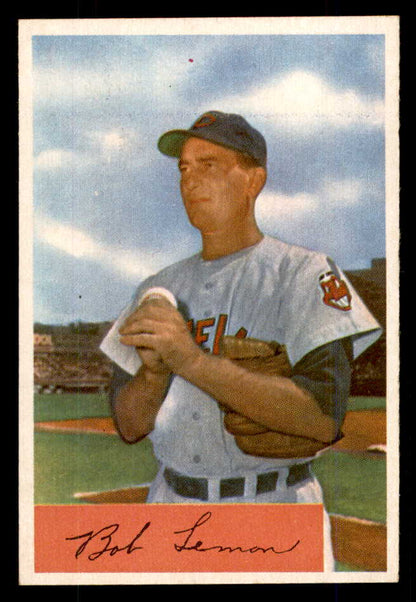1954 Bowman Baseball #196 Bob Lemon Indians EX-MT/NR-MT 559143