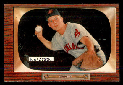 1955 Bowman Baseball #129 Hal Naragon Indians EX 559152
