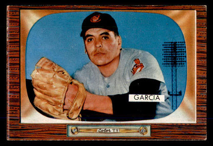1955 Bowman Baseball #128 Mike Garcia Indians EX+/EX-MT 559154