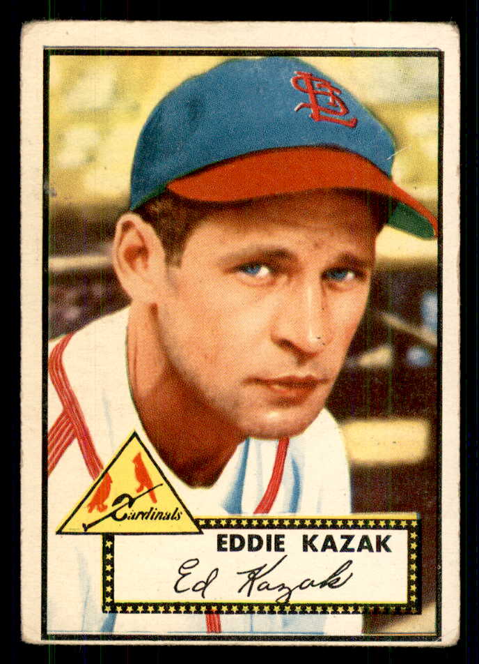 1952 Topps Baseball #165 Eddie Kazak Cardinals VG 559220