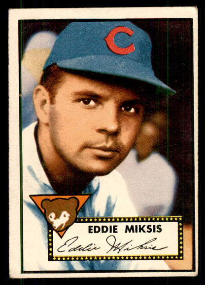 1952 Topps Baseball #172 Eddie Miksis Cubs VG 559221