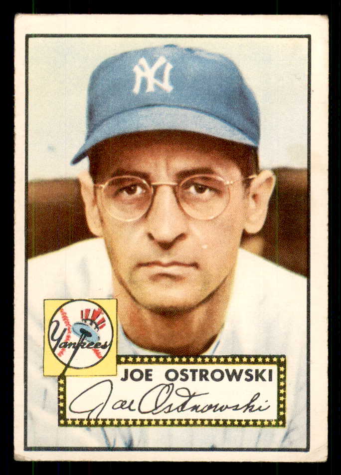 1952 Topps Baseball #206 Joe Ostrowski Yankees VG-EX 559228