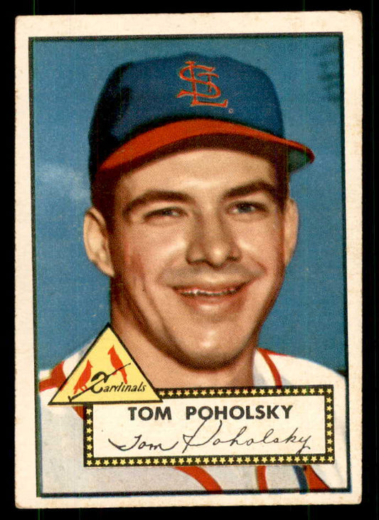 1952 Topps Baseball #242 Tom Poholsky Cardinals VG-EX 559242