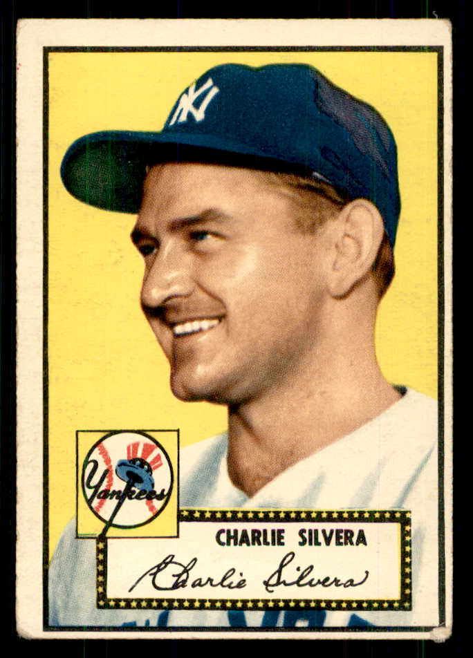 1952 Topps Baseball #168 Charlie Silvera Yankees VG-EX 559251
