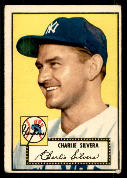 1952 Topps Baseball #168 Charlie Silvera Yankees VG-EX 559251