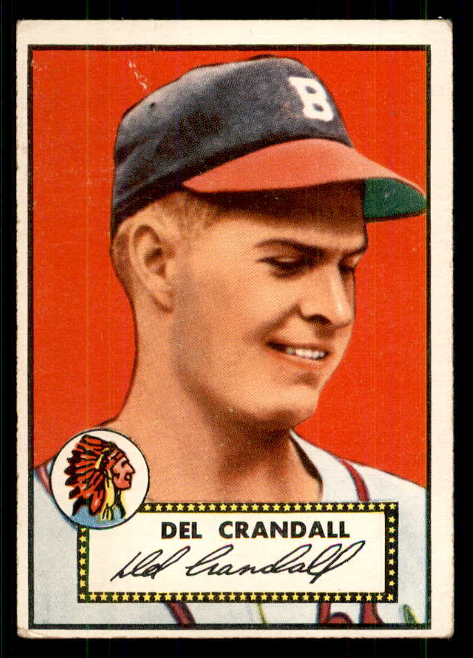 1952 Topps Baseball #162 Del Crandall Braves VG-EX 559253