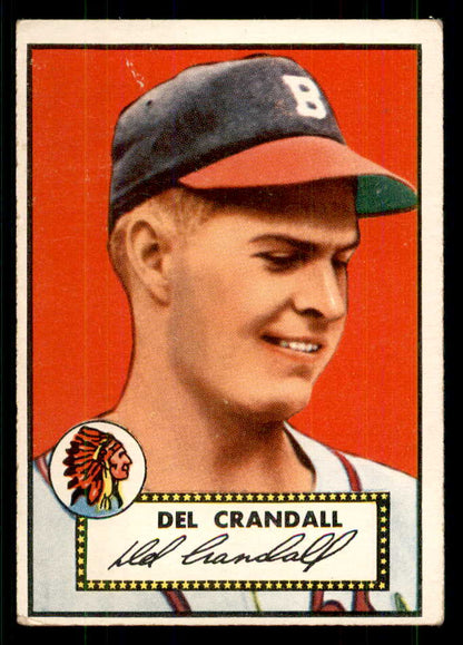 1952 Topps Baseball #162 Del Crandall Braves VG-EX 559253