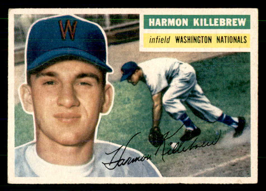 1956 Topps Baseball #164 Harmon Killebrew Senators VG-EX Gray 559259