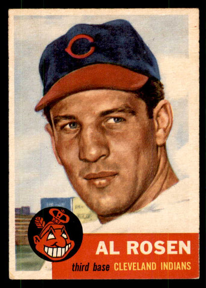 1953 Topps Baseball #135 Al Rosen Indians EX-MT 559274