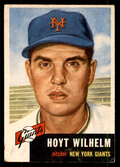 1953 Topps Baseball #151 Hoyt Wilhelm Giants VG-EX 559279