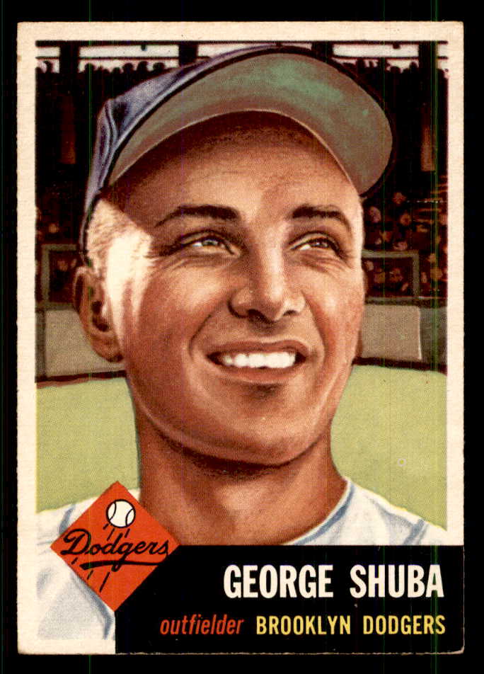 1953 Topps Baseball #034 George Shuba Dodgers EX-MT 559284
