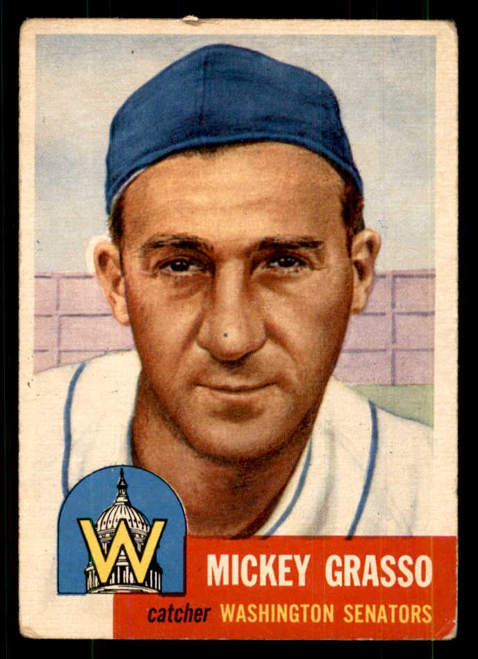 1953 Topps Baseball #148 Mickey Grasso Senators VG-EX 559288