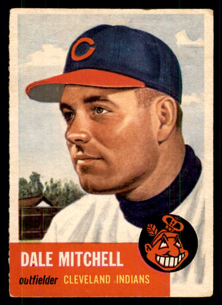 1953 Topps Baseball #026 Dale Mitchell Indians VG-EX 559292