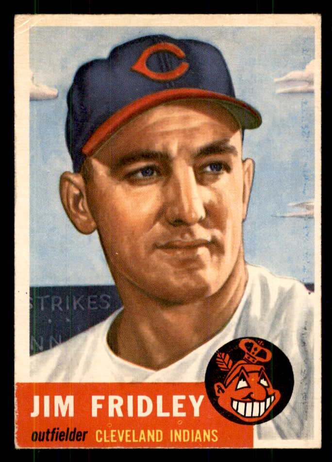 1953 Topps Baseball #187 Jim Fridley Indians VG-EX 559297
