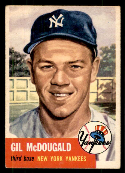 1953 Topps Baseball #043 Gil McDougald Yankees EX+/EX-MT 559298