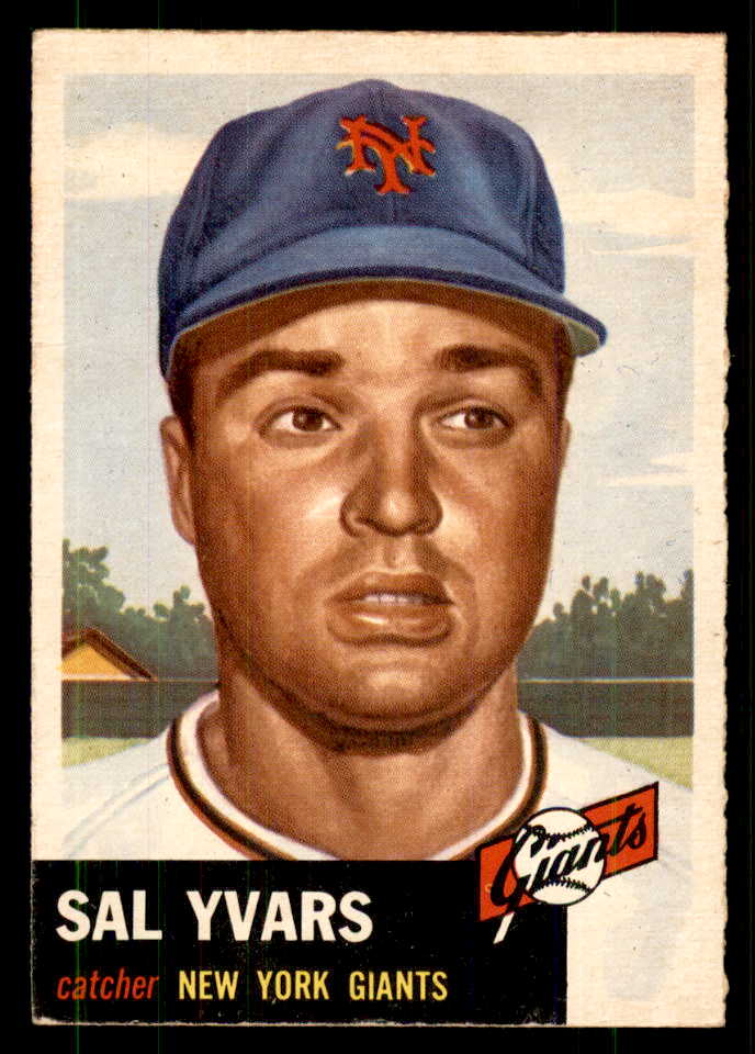 1953 Topps Baseball #011 Sal Yvars Giants EX-MT 559305