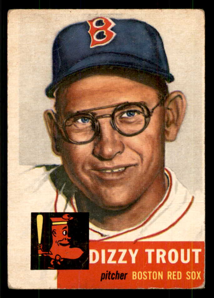1953 Topps Baseball #169 Dizzy Trout Red Sox GD-VG 559309