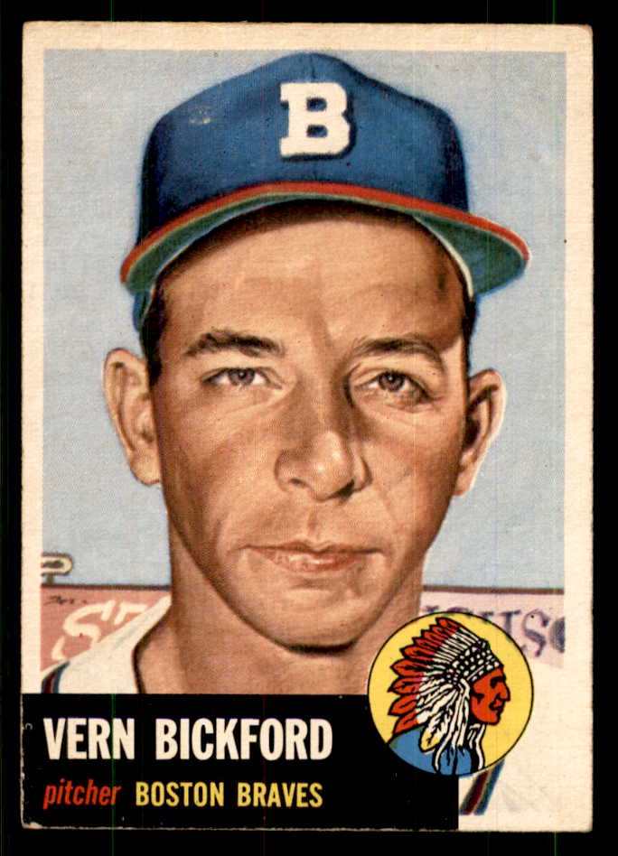 1953 Topps Baseball #161 Vern Bickford Braves EX+/EX-MT 559315