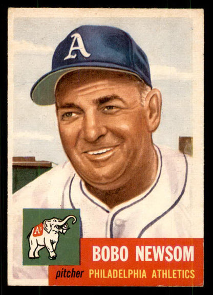 1953 Topps Baseball #015 Bobo Newsom A's EX+/EX-MT 559317