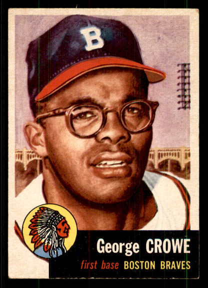 1953 Topps Baseball #003 George Crowe Braves EX-MT 559319