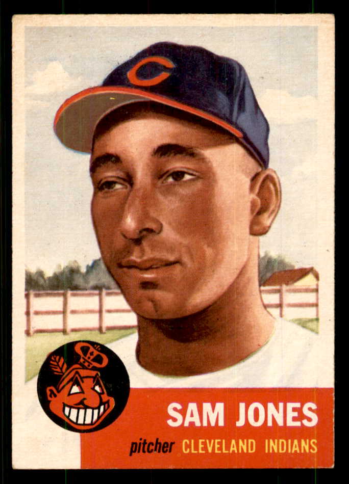 1953 Topps Baseball #006 Sam Jones Indians EX-MT 559320