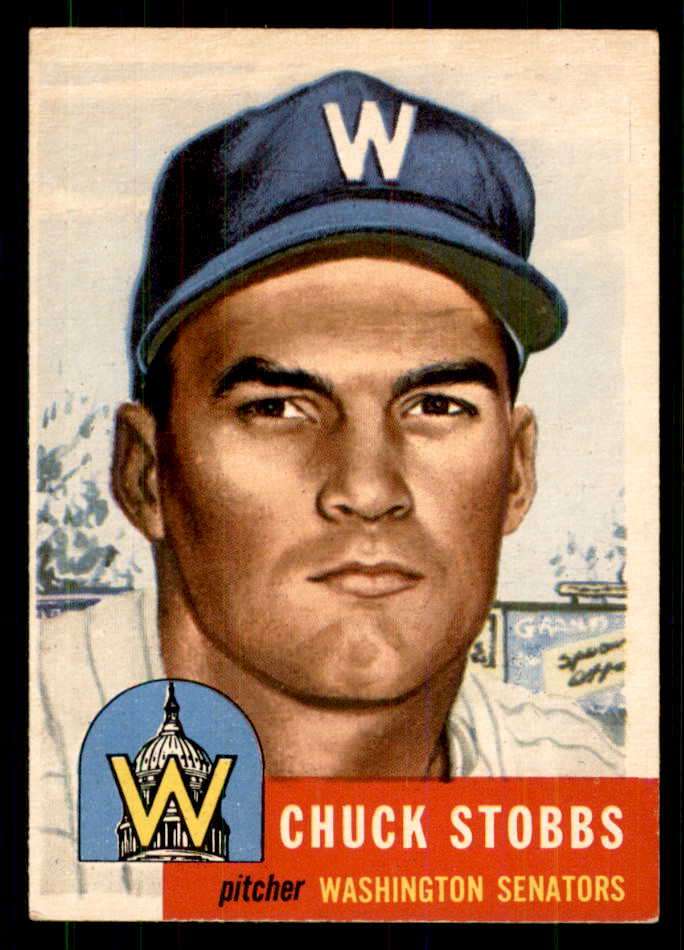 1953 Topps Baseball #089 Chuck Stobbs Senators VG-EX 559322