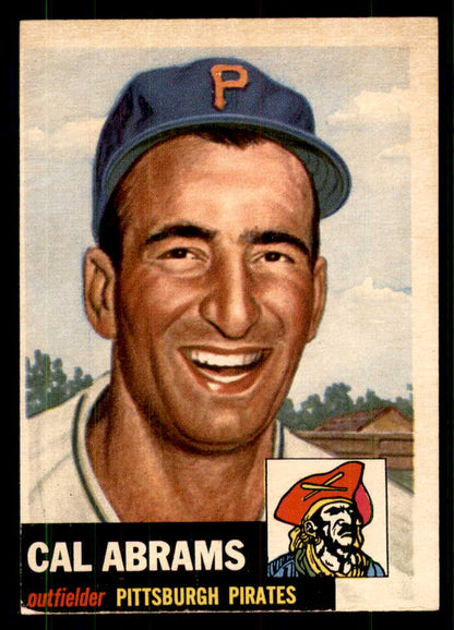1953 Topps Baseball #098 Cal Abrams Pirates EX 559325