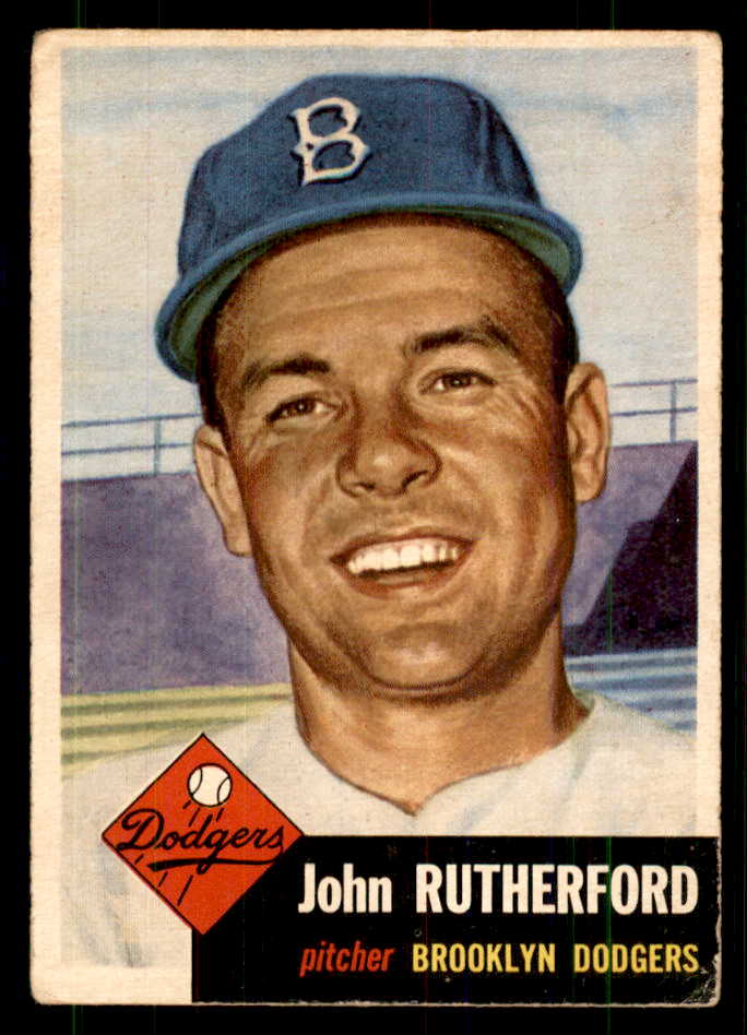 1953 Topps Baseball #137 John Rutherford Dodgers VG-EX 559327
