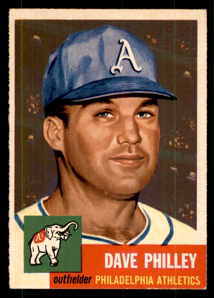 1953 Topps Baseball #064 Dave Philley A's EX-MT 559330