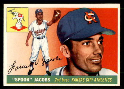 1955 Topps Baseball #061 Spook Jacobs A's EX-MT 559334