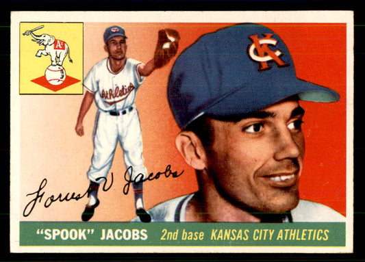 1955 Topps Baseball #061 Spook Jacobs A's EX-MT 559334
