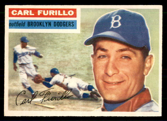 1956 Topps Baseball #190 Carl Furillo Dodgers EX-MT 559338