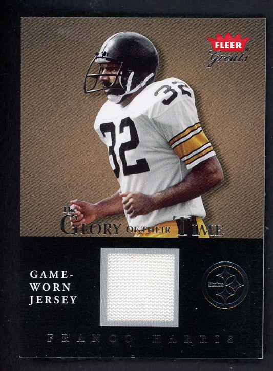 2004 Fleer Greats #GTFH Franco Harris Steelers Jersey Relic 559372