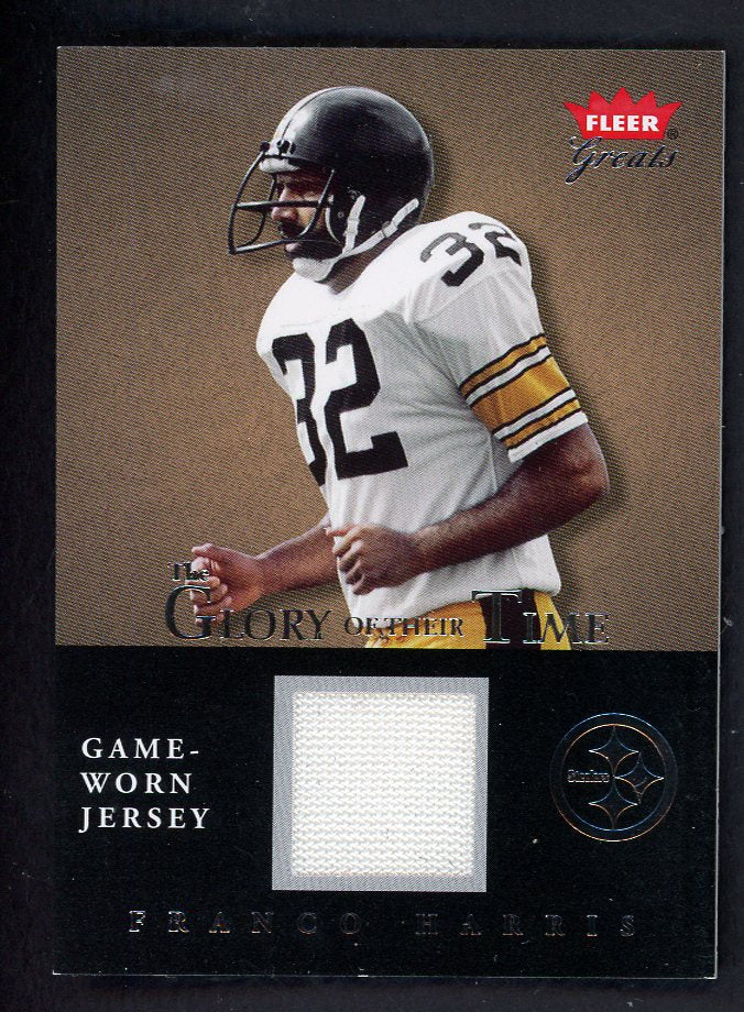 2004 Fleer Greats #GTFH Franco Harris Steelers Jersey Relic 559372